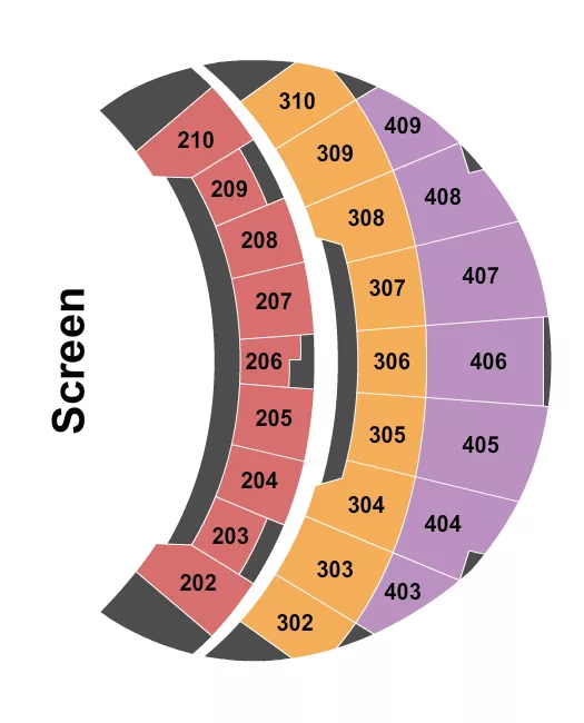 seating chart for The Sphere At the Venetian Las Vegas - End Stage - eventticketscenter.com