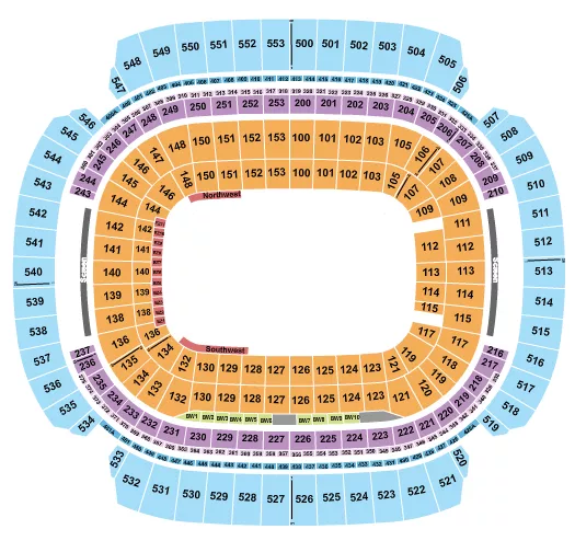 seating chart for M&T Bank Stadium - Monster Jam - eventticketscenter.com