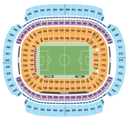 seating chart for M&T Bank Stadium - Soccer 2 - eventticketscenter.com