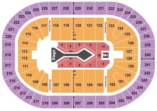 seating chart for MVP Arena - Blake Shelton - eventticketscenter.com