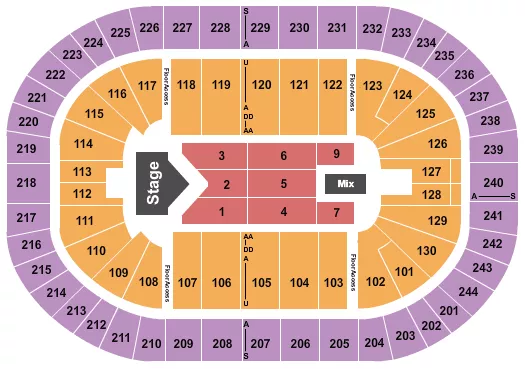 seating chart for MVP Arena - Jelly Roll - eventticketscenter.com
