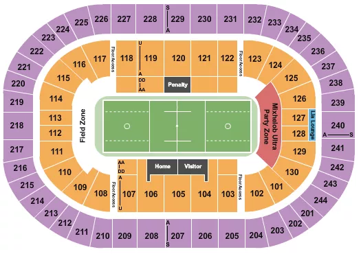 seating chart for MVP Arena - Lacrosse 1 - eventticketscenter.com