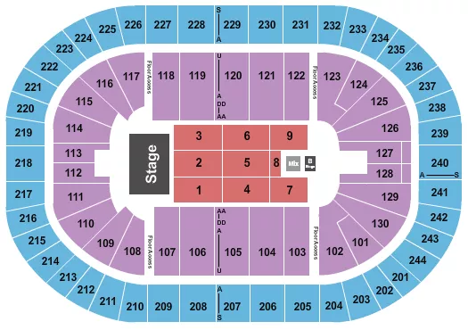 seating chart for MVP Arena - Pentatonix - eventticketscenter.com