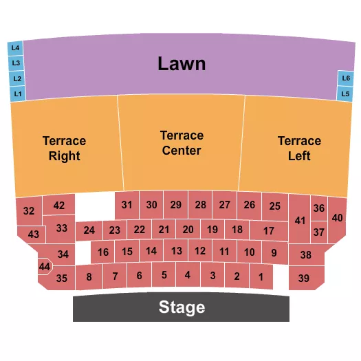 seating chart for Mable House Barnes Amphitheatre - Endstage 3 - eventticketscenter.com