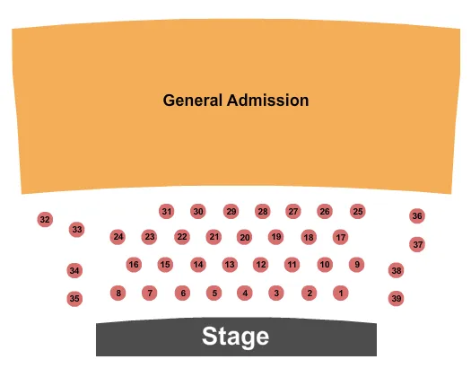 seating chart for Mable House Barnes Amphitheatre - Endstage Tables & GA - eventticketscenter.com