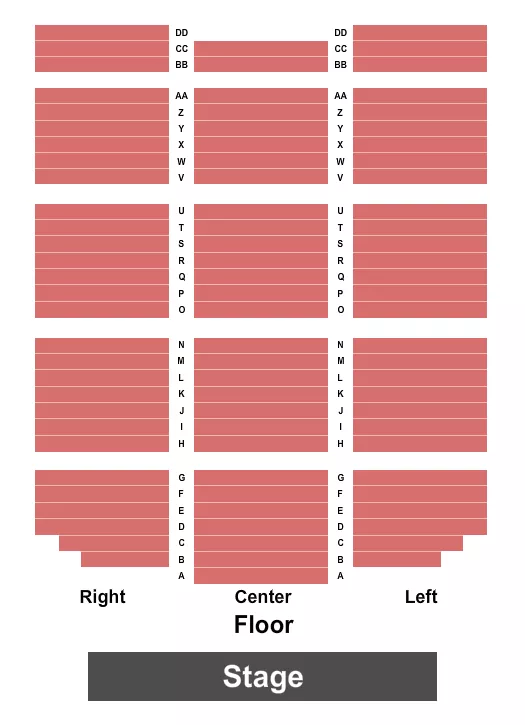 seating chart for MacEwan Hall - Endstage 3 - eventticketscenter.com