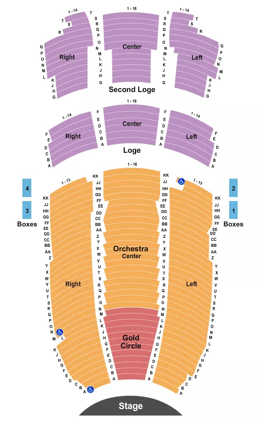seating chart for Macky Auditorium Concert Hall - Endstage - Gold Circle - eventticketscenter.com