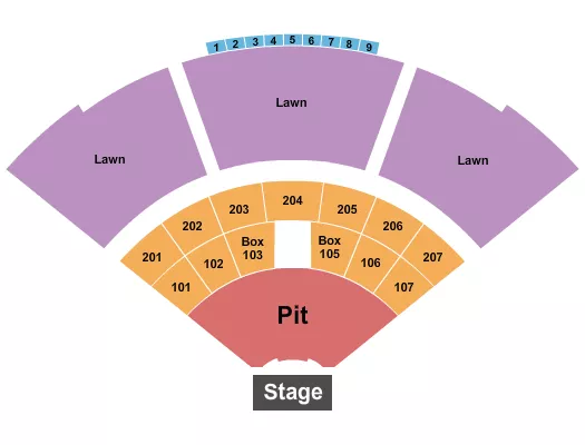 seating chart for Atrium Health Amphitheater - Endstage Large Pit - eventticketscenter.com