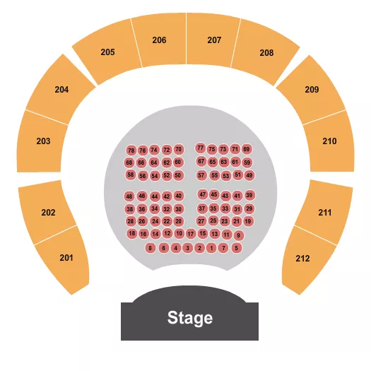 seating chart for Macon City Auditorium - Tables 2 - eventticketscenter.com