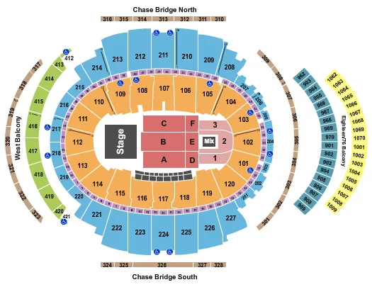 seating chart for Madison Square Garden - Andrea Bocelli - eventticketscenter.com