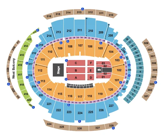 seating chart for Madison Square Garden - Brandi Carlile - eventticketscenter.com