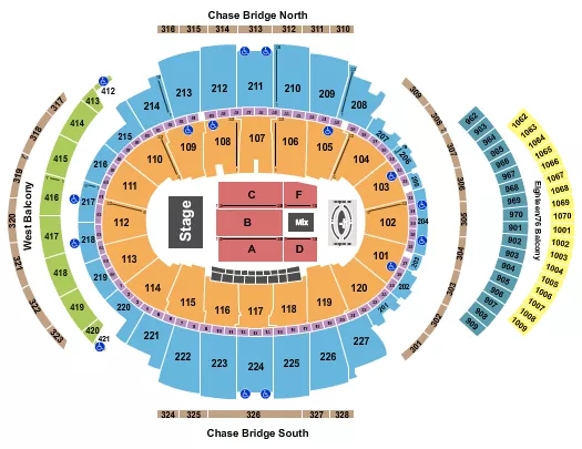 seating chart for Madison Square Garden - Carin Leon - eventticketscenter.com