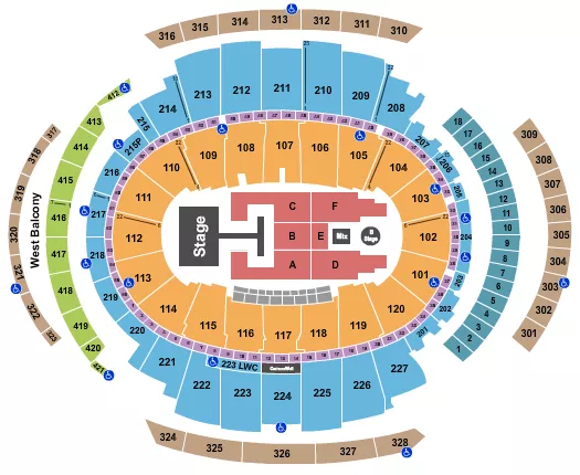 seating chart for Madison Square Garden - Descendants & Zombies - eventticketscenter.com