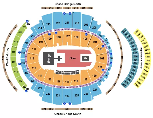 seating chart for Madison Square Garden - Dua Lipa - eventticketscenter.com