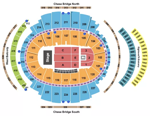 seating chart for Madison Square Garden - Endstage/Concerts 2 - eventticketscenter.com