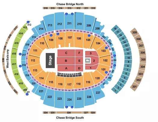 seating chart for Madison Square Garden - Endstage/Concerts 2 - eventticketscenter.com