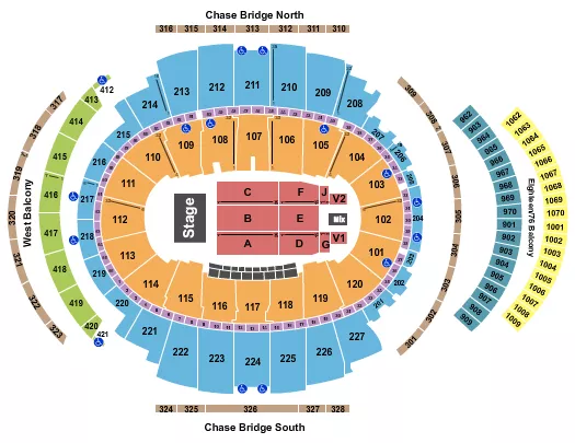 seating chart for Madison Square Garden - Jonas Brothers - eventticketscenter.com