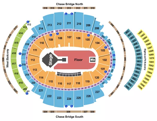 seating chart for Madison Square Garden - Keshi - eventticketscenter.com