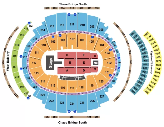 seating chart for Madison Square Garden - Kid Cudi - eventticketscenter.com