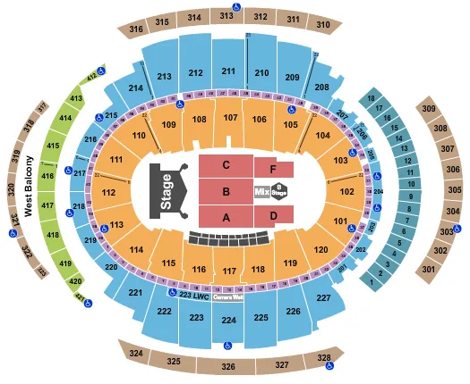seating chart for Madison Square Garden - Kiss 2023 - eventticketscenter.com