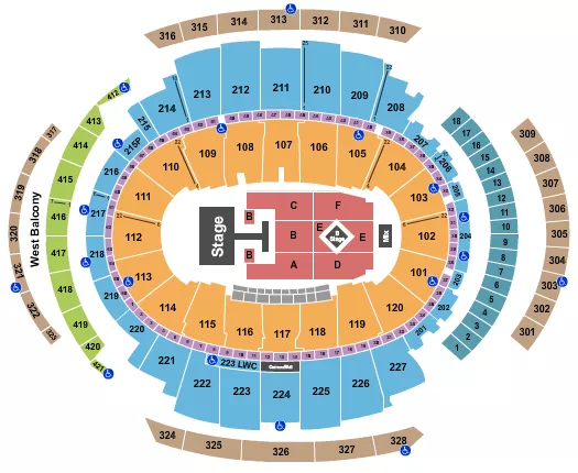 seating chart for Madison Square Garden - Kylie Minogue - eventticketscenter.com