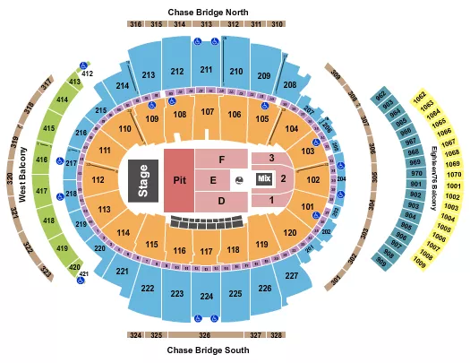 seating chart for Madison Square Garden - Noah Kahan - eventticketscenter.com