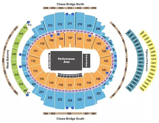 seating chart for Madison Square Garden - PBR 2 - eventticketscenter.com