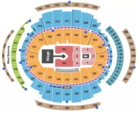 seating chart for Madison Square Garden - Sabrina Carpenter - eventticketscenter.com