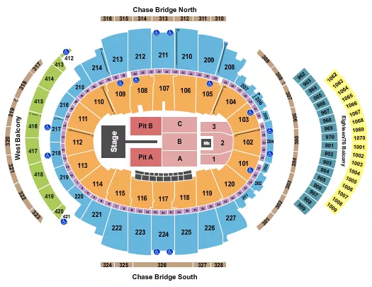 seating chart for Madison Square Garden - Tate McRae - eventticketscenter.com