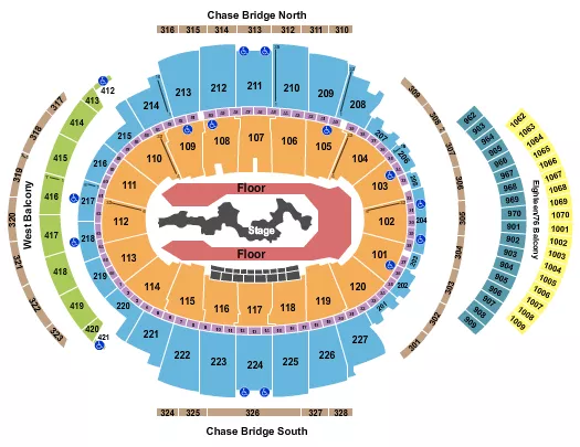 seating chart for Madison Square Garden - Travis Scott - eventticketscenter.com