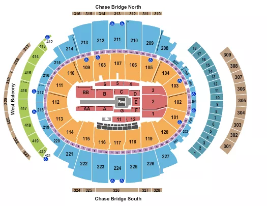 seating chart for Madison Square Garden - WWE 4 - eventticketscenter.com