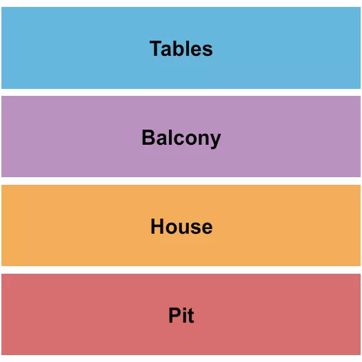 seating chart for Madison Theater - Covington - Pit/House/Balcony/Tables - eventticketscenter.com
