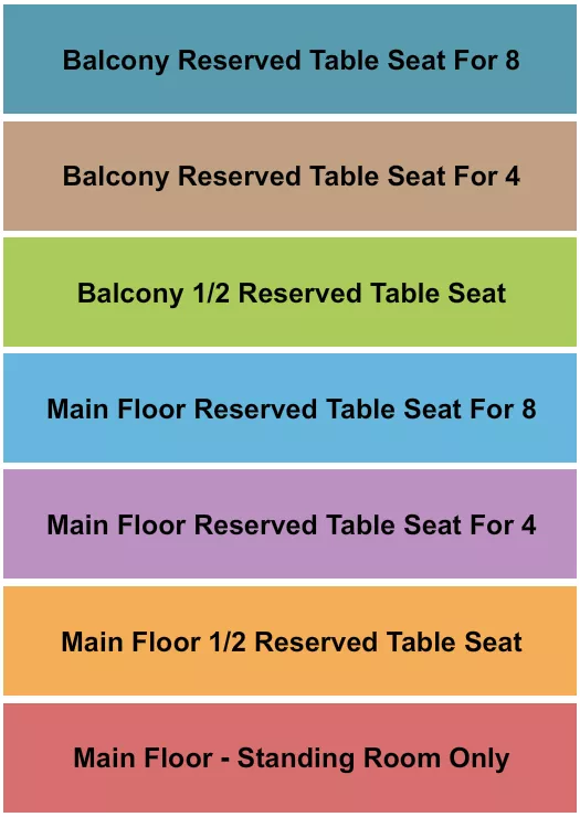 seating chart for Madlife Stage & Studios - GA/MF/Balcony RSVD 2 - eventticketscenter.com