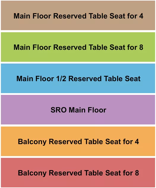 seating chart for Madlife Stage & Studios - GA/MF/Balcony RSVD - eventticketscenter.com