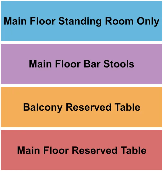 seating chart for Madlife Stage & Studios - Main Flr/Balc/Barstool/GA - eventticketscenter.com