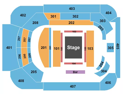 seating chart for Magic Mike Theater At Sahara Hotel & Casino - Magic Mike Live 3 - eventticketscenter.com
