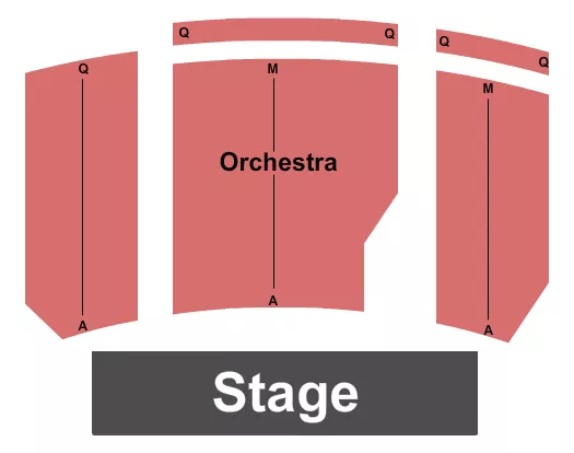 seating chart for Main Stage At Baldwin Theatre - Endstage - eventticketscenter.com