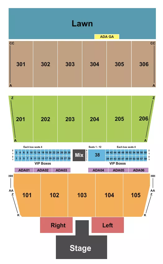 seating chart for Maine Savings Amphitheater - Matt Rife - eventticketscenter.com