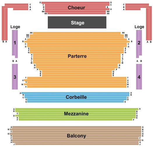 seating chart for Maison symphonique At Place Des Arts - Endstage 2 - eventticketscenter.com