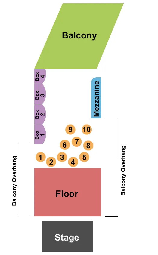 seating chart for Majestic Theatre Madison - Endstage Tables - eventticketscenter.com