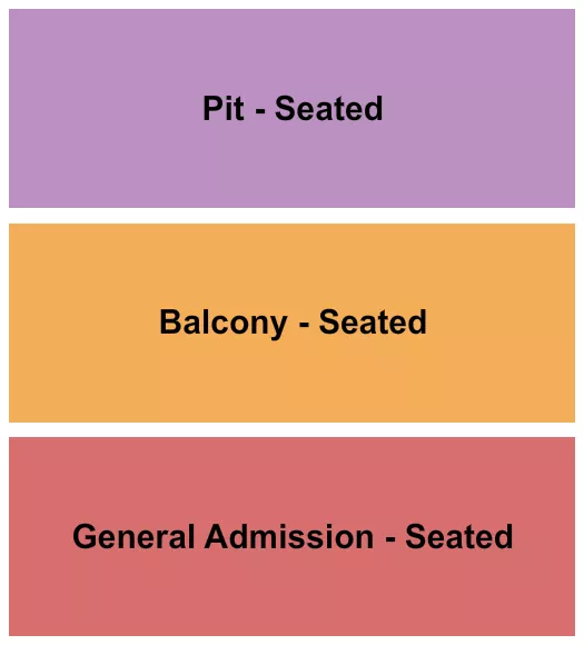 seating chart for Majestic Ventura Theatre - GA/Pit/Balc - Seated - eventticketscenter.com