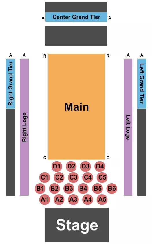 seating chart for M&T Bank Exchange - Endstage Tables 2 - eventticketscenter.com