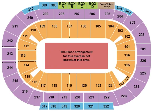 seating chart for Michelob ULTRA Arena At Mandalay Bay - Generic Floor - eventticketscenter.com