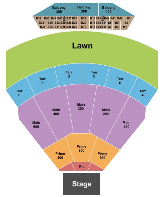 seating chart for TD Pavilion at The Mann Center For The Performing Arts - Alice Cooper - eventticketscenter.com