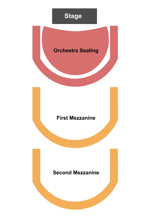 seating chart for Manship Theatre - End Stage - eventticketscenter.com