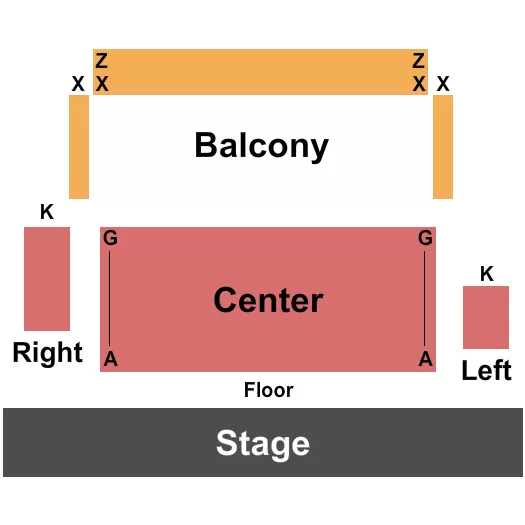 seating chart for Marathon Community Theatre - Endstage - eventticketscenter.com