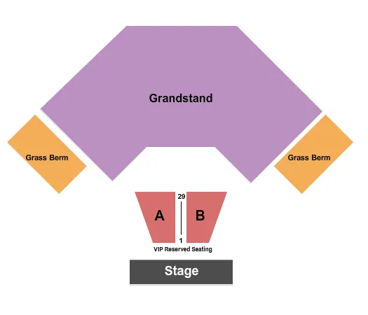 seating chart for Marathon County Fairgrounds - End Stage - eventticketscenter.com