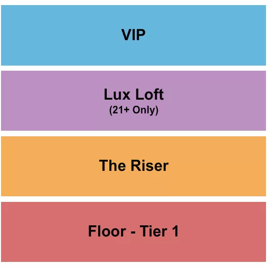 seating chart for Marathon Music Works - Riser/Loft/VIP/GA - eventticketscenter.com