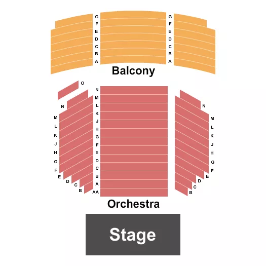 seating chart for Marines Memorial Theatre - Endstage - eventticketscenter.com