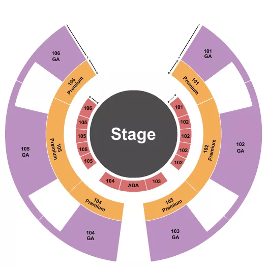 seating chart for Marion County Fairgrounds - Garden Bros Circus 2 - eventticketscenter.com